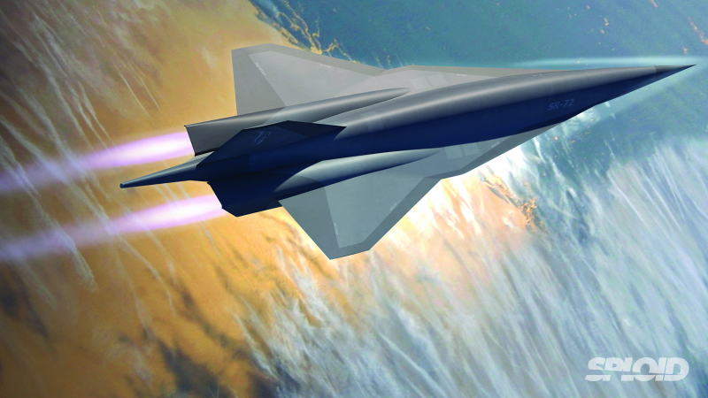 Illustration for article titled This is the amazing Lockheed Martin SR-72—the space Blackbird